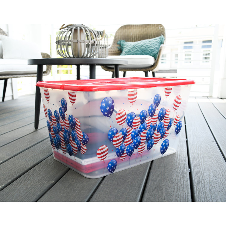 Colored sales storage totes